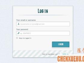HTML5/CSS3可切换注册登录表单