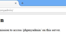 You don't have permission to access /phpmyadmin/ on this server.