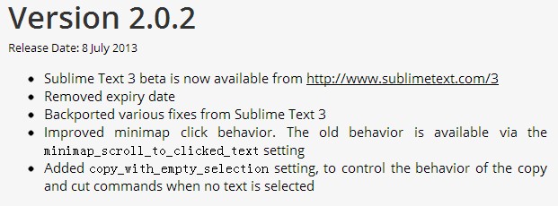 Sublime Text 2.0.2 发布