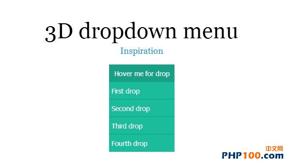 3d dropdown