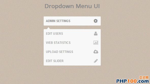 dropdown menu ui