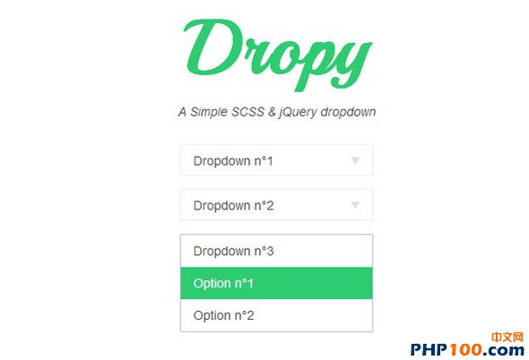 dropy scss dropdown