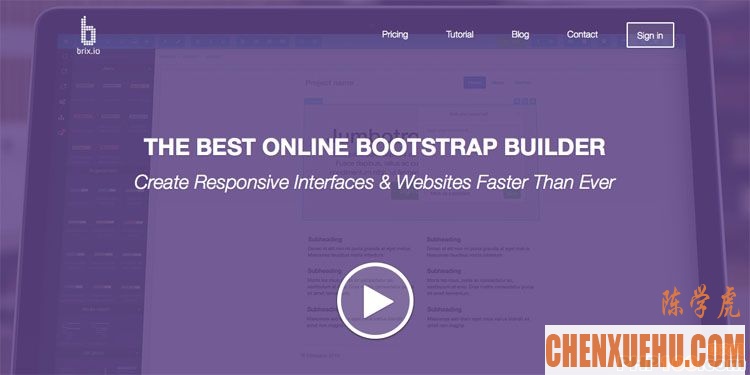 7 个 Bootstrap 在线编辑器用于快速开发响应式网站